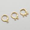 Handmade 14K Gold-Plated Round Earrings - Exquisite Copper Jewelry Accessories