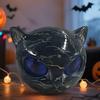 Katt Stein Skulptur Dekorativ Kunst Statue Katt Stein Statue for Halloween Soverom Bokhylle Dekorasjon