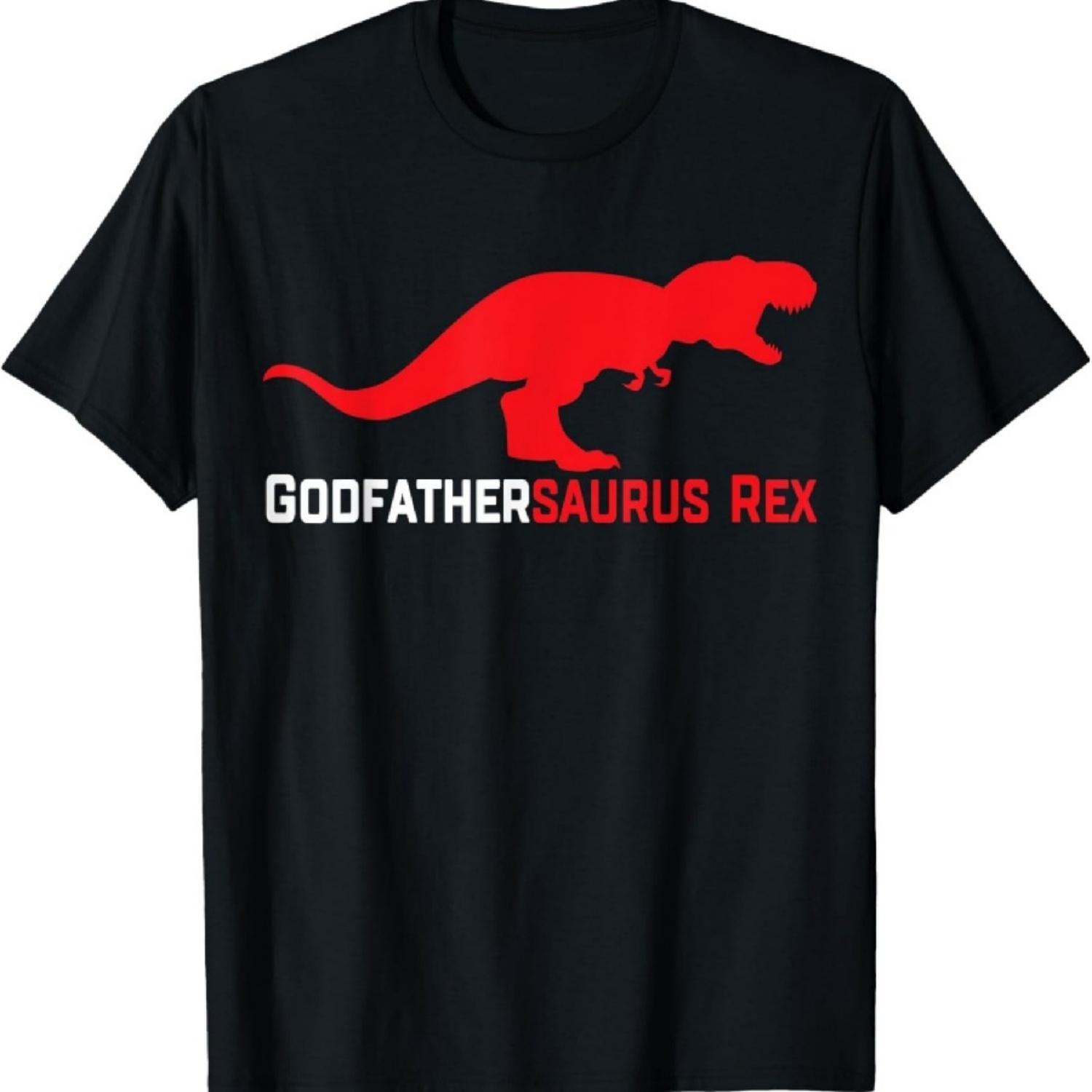 Крестный отецзавр Рекс Подарок крестному отцу Футболка на День крестного отца S