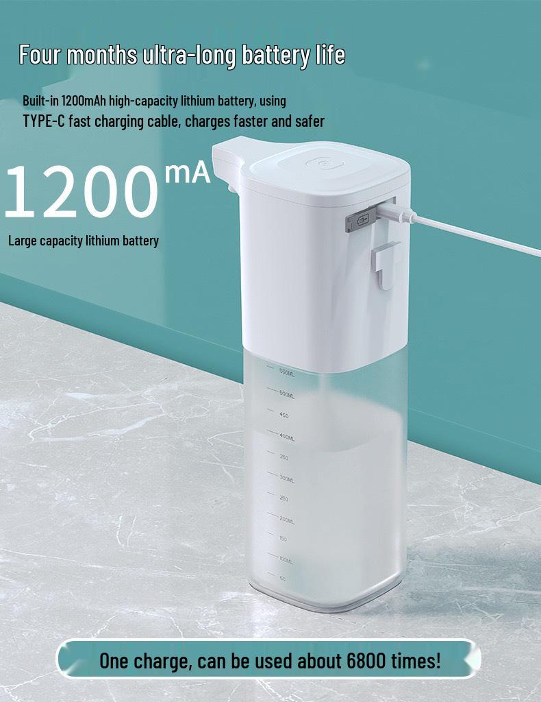 Väggmonterad elektrisk sensor skum handdesinfektionsmedel & tvåldispenser