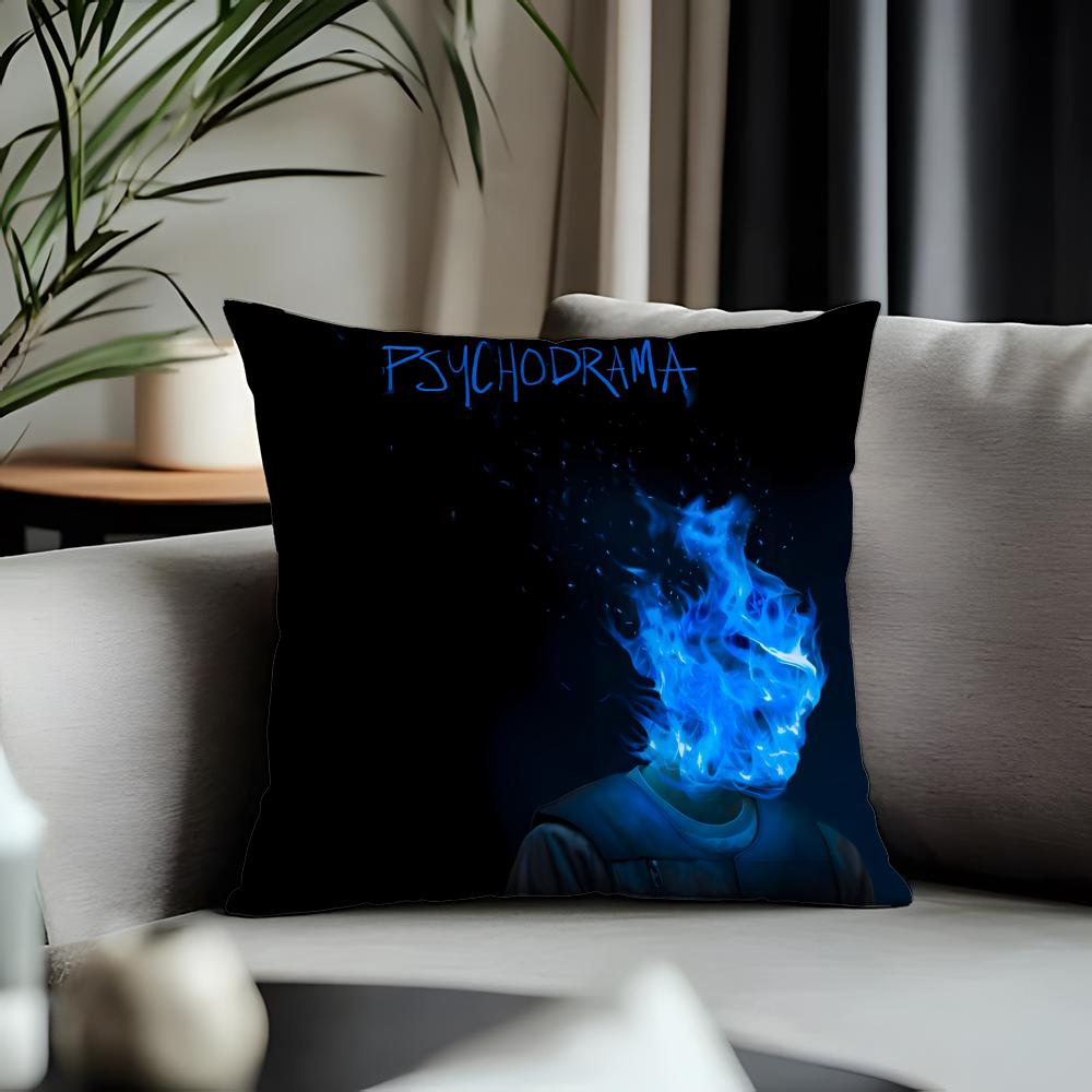 Fashion DDaveied Cushion Cover Antidustmite Pillowcase Invisible Zipper Silky Short Plush Sofa Cushion Cover
