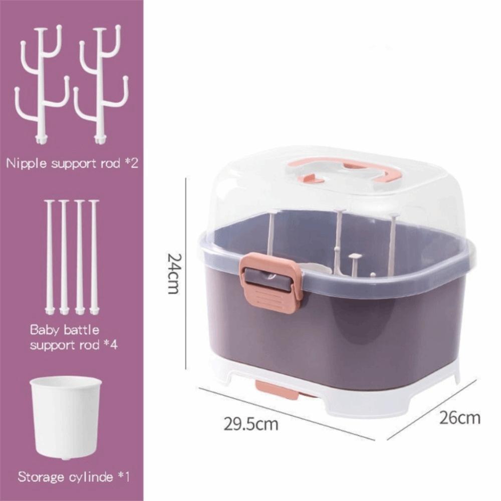 Plastic Toddler Bottle Drying Rack Large Capacity Bottle Rack  Nursery Organization