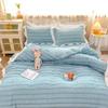 Ruffles Pillow Covers for Student Pure Color Breathable Lovely Pillow Cases for Dormitory Bedroom