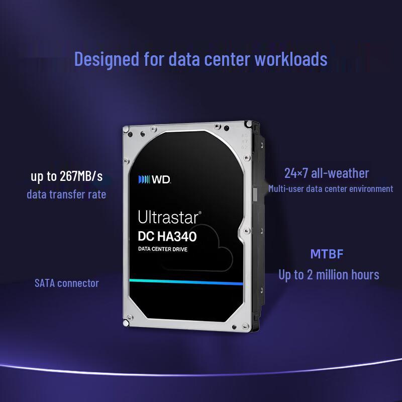 WD 4TB DC HA340 Enterprise SATA Hard Drive