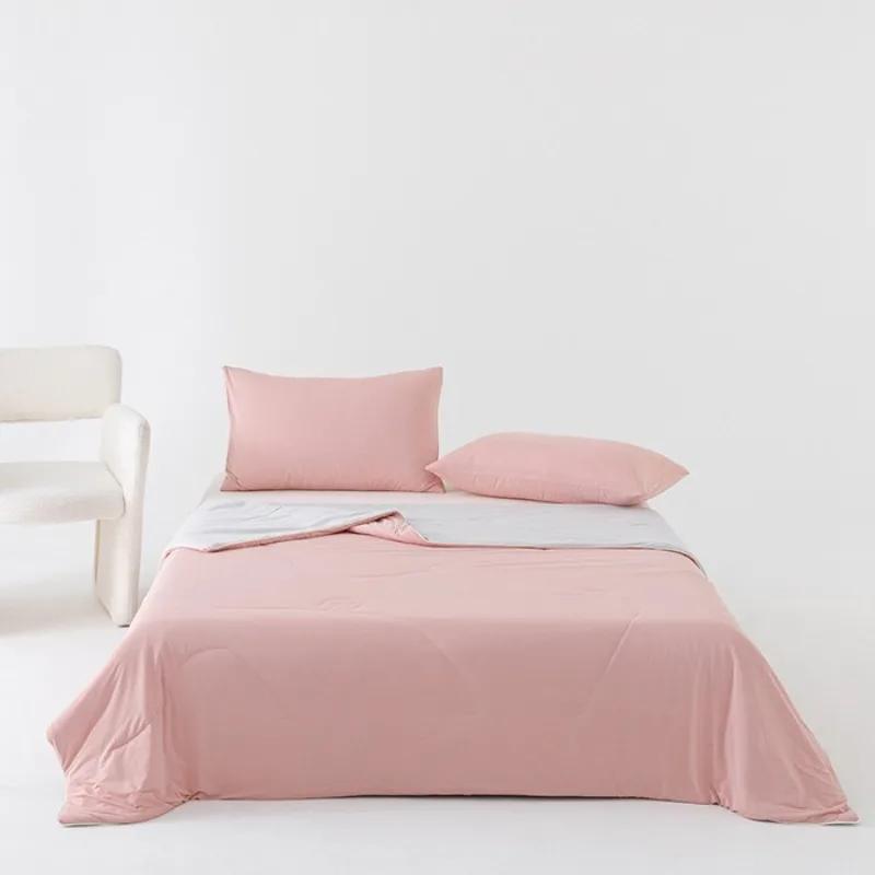 Advanced Sense Class A Double-sided Cooling Antibacterial Air Conditioning Quilt Ice Silk Summer Cooling Quilt Machine Washable 150x200cm 1pcs