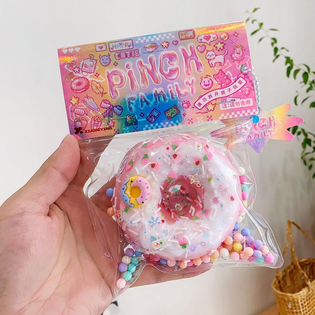 New Arrival Donut Plush Cat Claw Squishy Soft Texture Cute Appearance Blind Bag Stress Relief Cute Gift