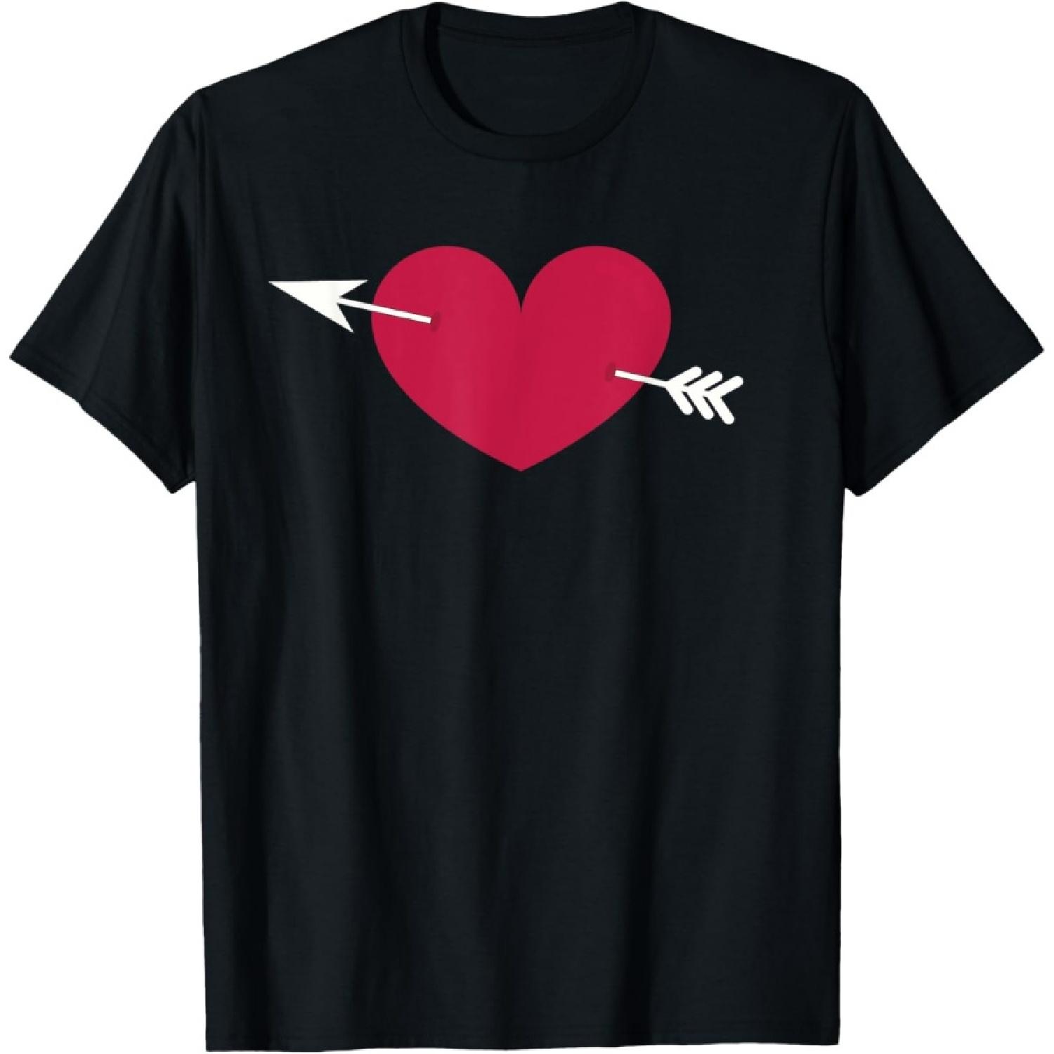 LOVESTRUCK SYMBOL CUPID S ARROW AND HEART STRUCK WITH LOVE T-Shirt(3) S