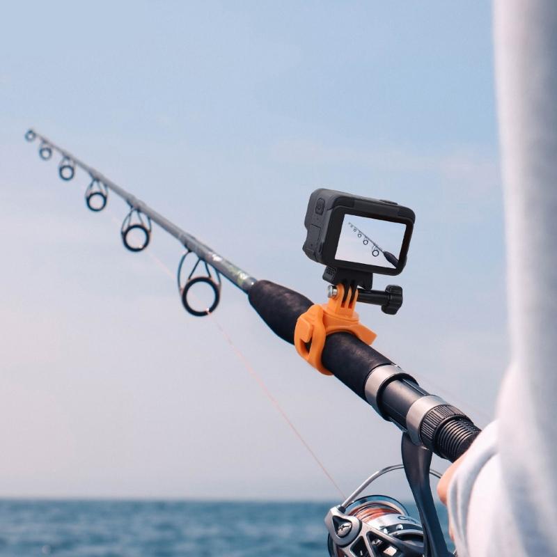 Flexible Camera Mount 180°Tilt 360°Rotation Quick Release Silicone Clamp for Sports Bike Motorcycles Fishing Poles