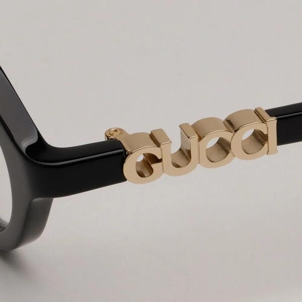 [Gucci] Eyeglass Frames GG2153O 001 Oval Horn-rimmed Glasses for Women and Men Daily