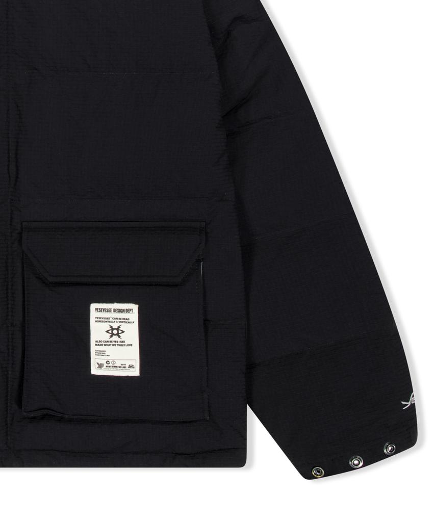 Yeseyesee Rib Down Jacket Black
