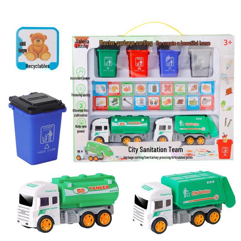 TaTanice Educational Recycling Truck Toy Set