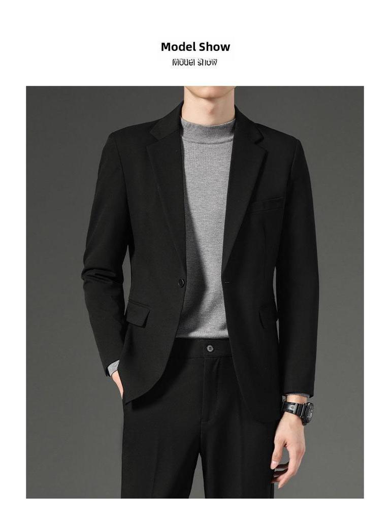 Romon Men's Two-Piece Blazer Jacket Suit: Business, Formal, Casual, Wedding Attire 2025.