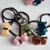 Headdress Bear Plastic Bow Flower Scrunchies Sweet Hair Ties Hair Rubber Bands Women Hair Bands