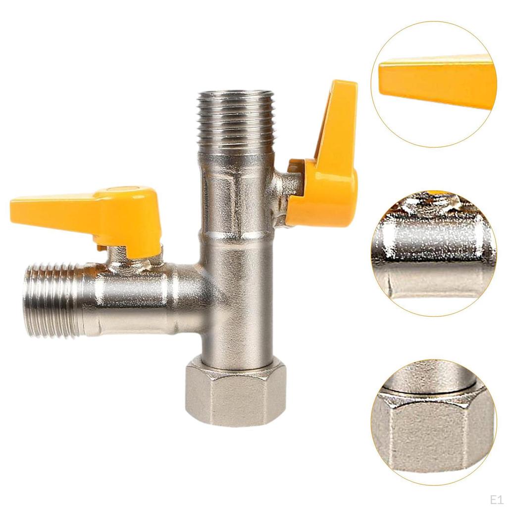 RV Three Way by Pass Valve Brass Shower Diverter Premium Easily Install Replaces 1/2" NPT