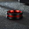 New Hot Selling Stainless Steel Autumn Men Elegant Red Black Ring For Men Jewelry Gifts Size 6-13