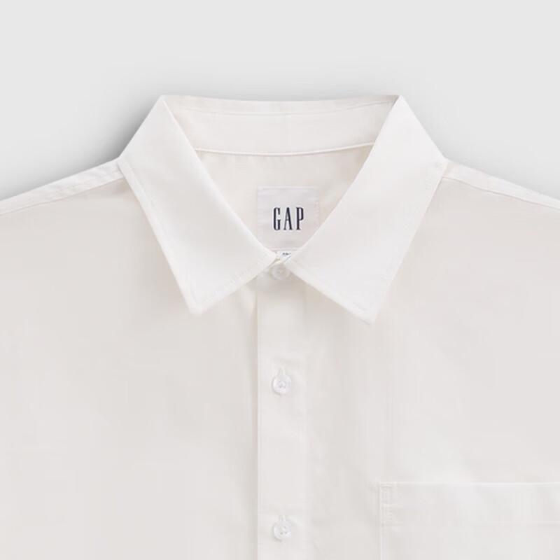GAP Men's Lightweight Poplin Short Sleeve Casual Shirt