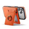 Phone Case For Iphone 17 Pro Max Air 17E 16E MagSafe Magnetic Leather Split Type Wallet Ring Card Holder Shockproof Back Cover