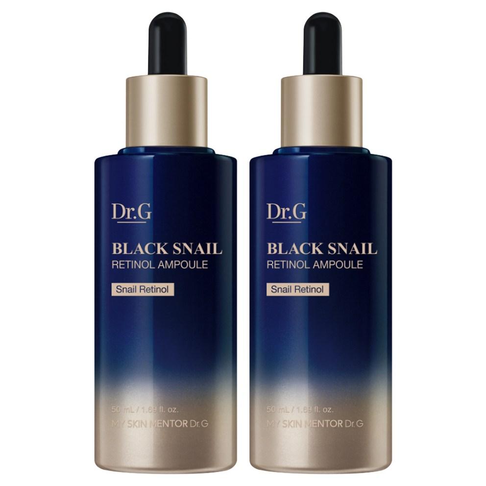 

[Dr.G] Black Snail Retinol Ampoule, 50ml, 2pcs
