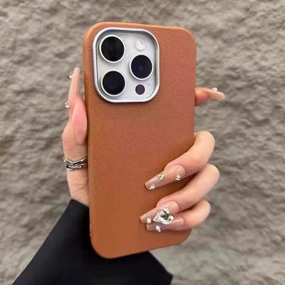 Luxus Matte Leder Handyhülle Für iPhone 17 16 15 14 Plus 16E 13 12 11 Pro Max X XS Max XR 7 8 SE2 Schutz Stoßfeste Abdeckung