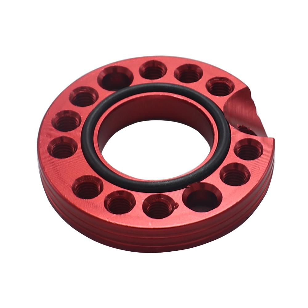 Motorcycle Parts 28mm CNC Carb Carburetor Inlet Manifold Adjuster Universal Flange Spinner Plate Adaptor For Pit Dirt Bikes