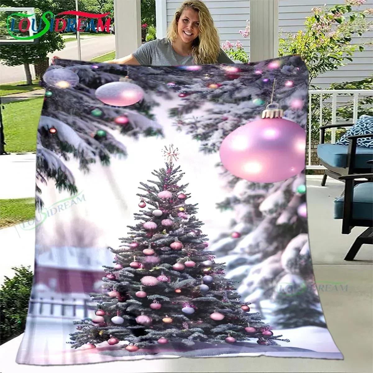 

Рождественский Санта-Клаус Принт Фланелевый Мягкий Плед Гостиная Спальня Диван Кровать Плед Новогодний Подарок Портативный Плед для Пикника#(4) 100X150CM серый