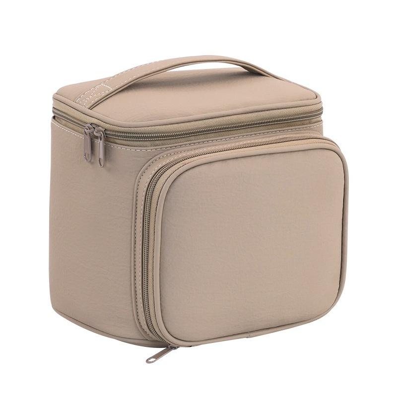 New PU Leather Multi Layer Makeup Bag Large Capacity Cosmetic Bags Luxury Cosmetics Organizer Women's Travel Essentials