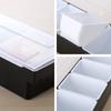 Ingredient Container 3 Grid Multifunctional Plastic Fruit Box with Transparent Lid for Dining Room, Living Room Room