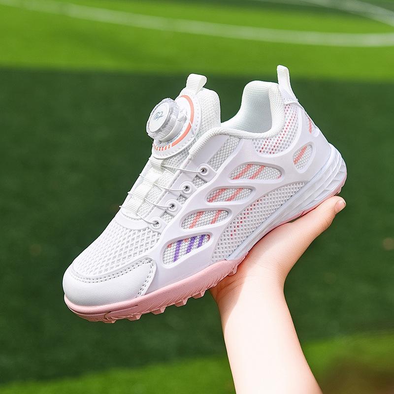 New children's rotating buckle football training shoes TF broken nails boys and girls students training shoes