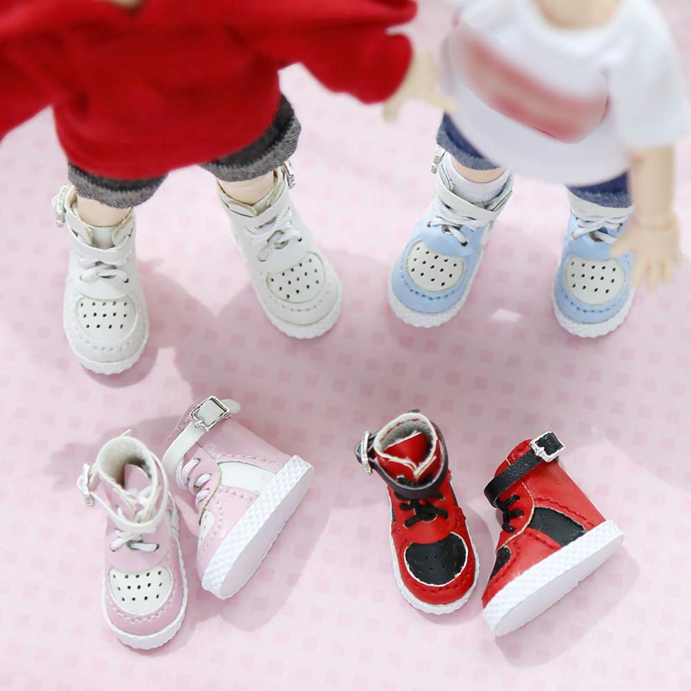Rakulifey Obitsu 11 Shoes, OB11 Shoes, for Obitsu Doll 11cm, Cute, 5 Colors, Gift (White)