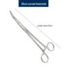 Stainless Steel Hemostatic Forceps Tweezers with Straight/Curved Tips & Needle Holder for Pet and Fishing Hook Removal