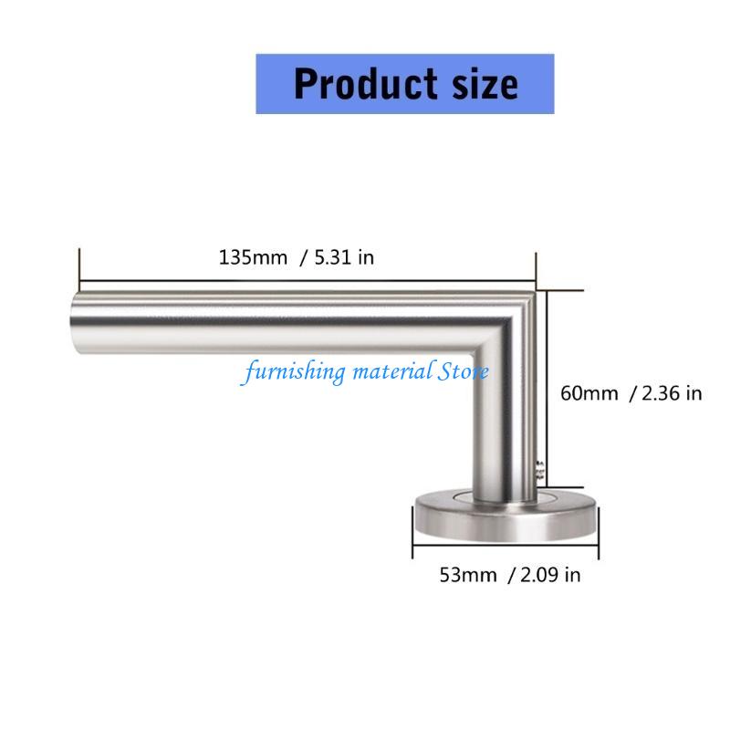 Y5GD Stylish Door Handle Set with Concealed Keyhole Round Door Handle Steel Door Handle set for Interior Key Locking Needs