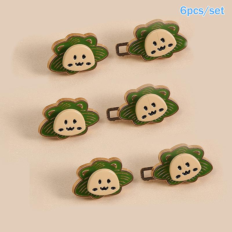 

6Pcs Cartoon Lion Waist Cincher Waist Slimming Tool Pants Clips Detachable Metal Buttons Waist Tightener Clothing Accessories зелёный