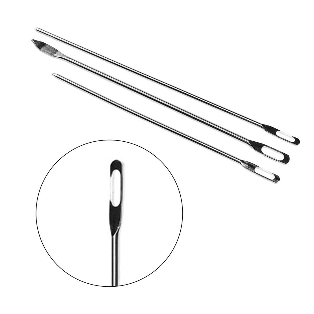 3Pcs Stainless Steel Drawstring Threader Elastic Cord Threader Waistband Threading Tool for Elastic Band Threading