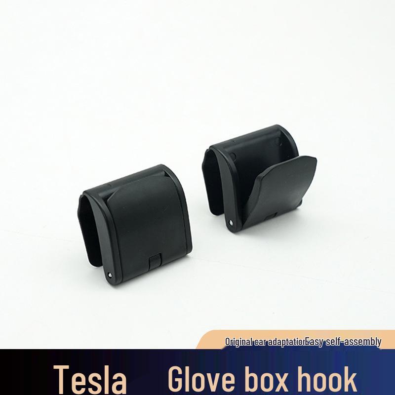 Compatible Glove Box Hook, Front Passenger Storage, and Vehicle Clip for Tesla Model Y
