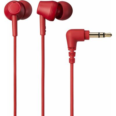 Audio Technica Ath Ck350x Kırmızı Kulaklık Kablolu Kanal Tipi Geri Dönüştürülmüş Plastik Karışımı Antibakteriyel Küçük Kırmızı Kırmızı
