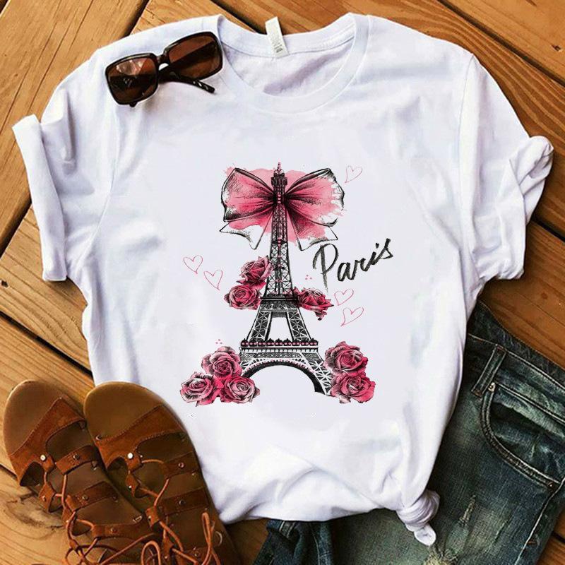 Cartoon Printed T-Shirt Women'S Short Sleeve Women'S Clothing