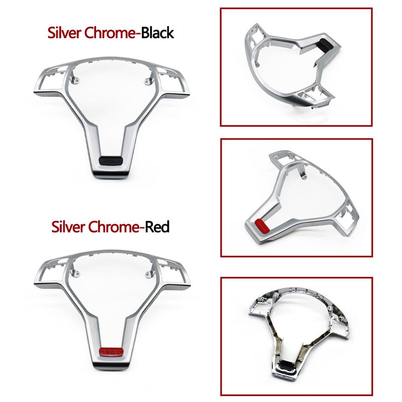 Car Steering Wheel Chrome Trim Cover For Mercedes Benz AMG C E GLK GLA CLA Class W176 W204 W212 W156 W218 A09946400139107