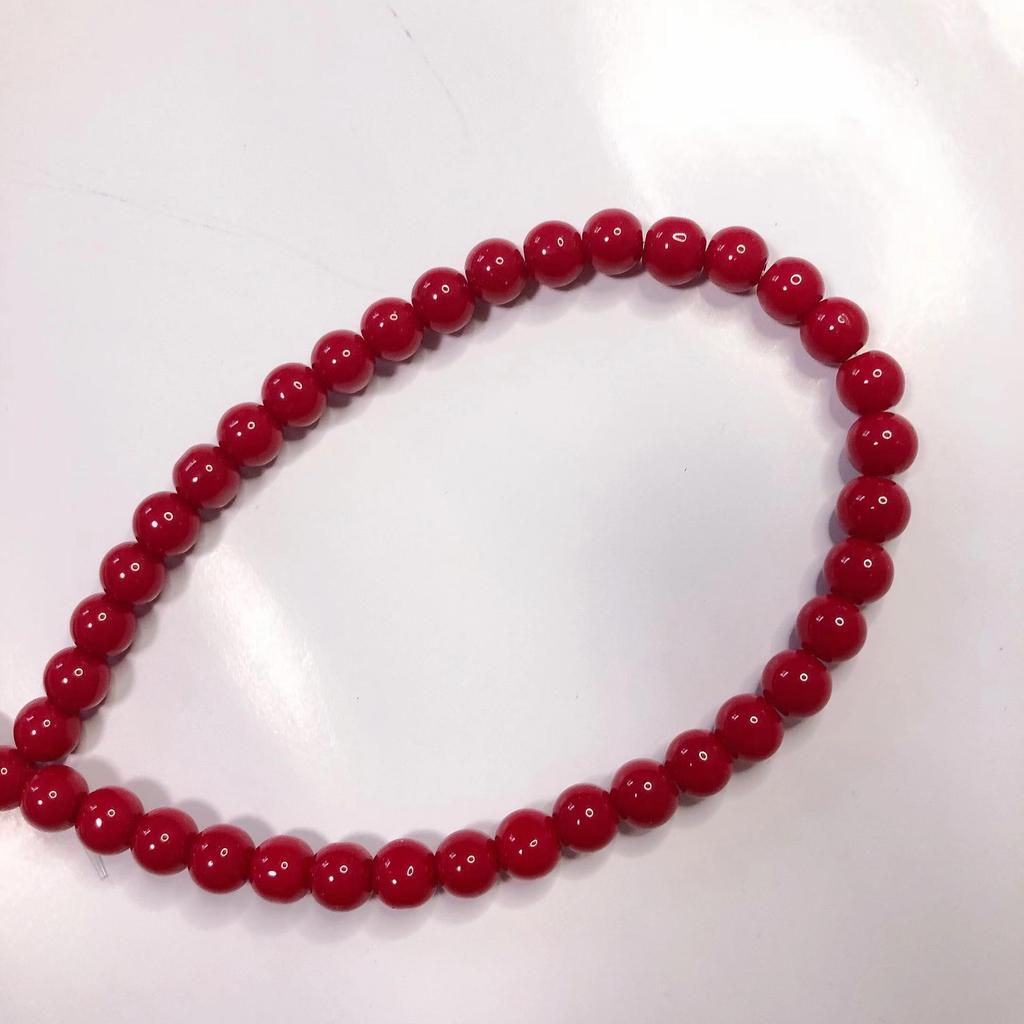 8mm Glossy Porcelain Crystal Beads for Handmade DIY Earrings & Bracelets