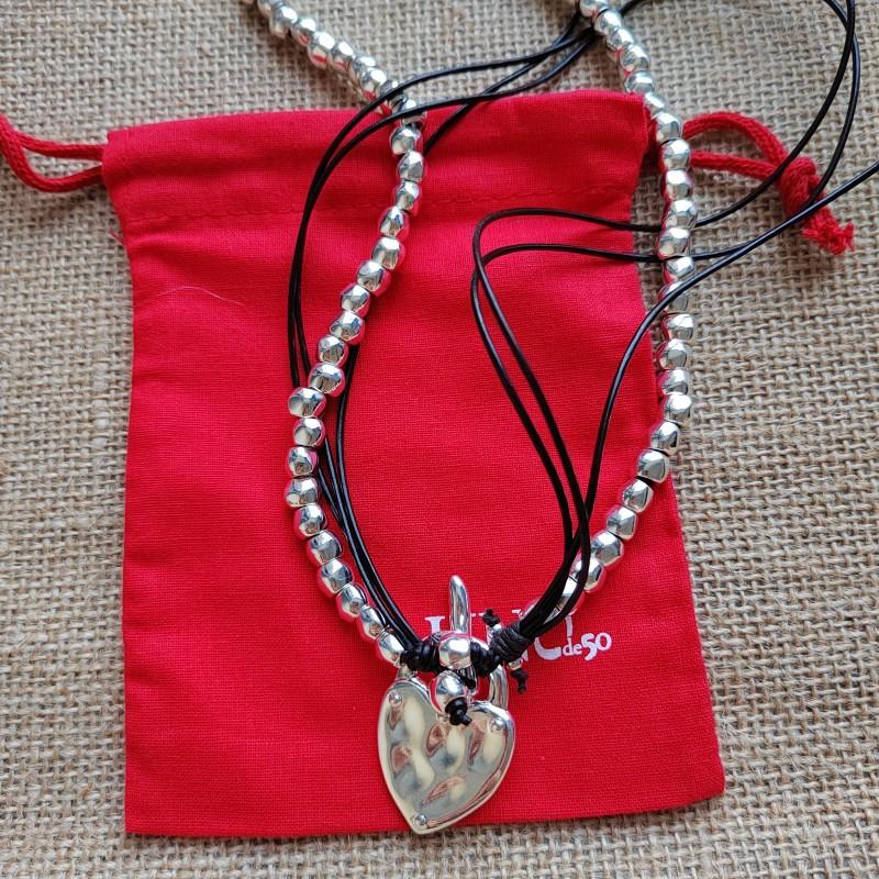 

Ожерелье Love из коровьей кожи, тренд INS, преувеличенная индивидуальность, легкая роскошь, посеребренная ручная работа