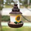 Weatherproof Wild Bird Nesting Box Ventilation Holes Feeder Hut Outdoor Bird House  Yard