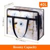 1/2PCS PVC Clothes Storage Bags 40L Moving Bags High Quality Blanket Storage Bag  Clothing Storage