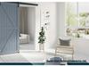 Black Barn Door Swing Stopper: Flat Bottom Floor Guide In 8 American Style Variants