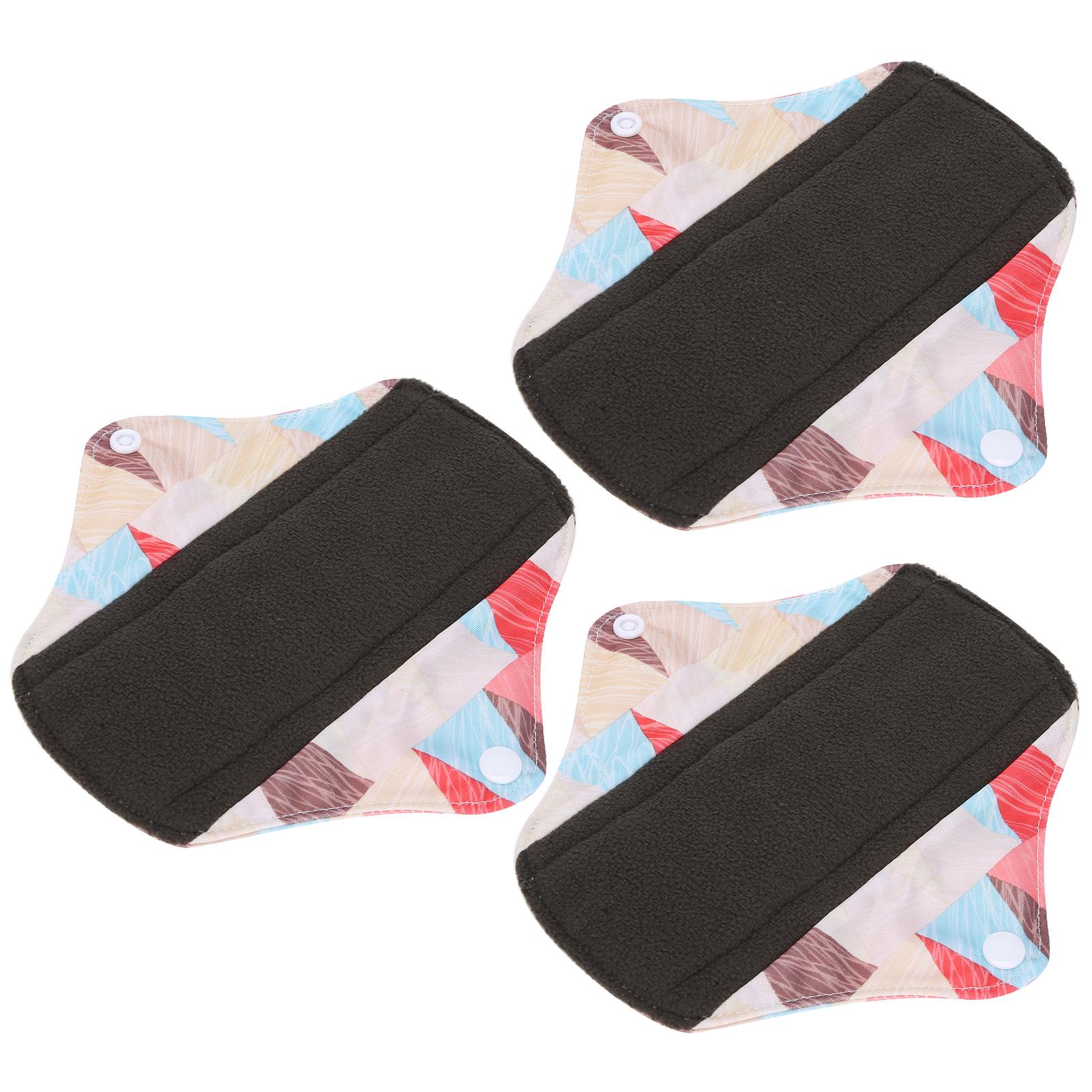 

3 шт. Тканевые гигиенические прокладки Моющиеся Многоразовые Гигиенические Прокладки Менструальные Впитывающие ПрокладкиN46