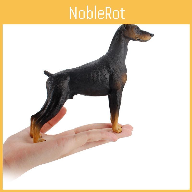 Kids Pvc Doberman Dog Figure For Playroom Decor And Farm Animal Collection