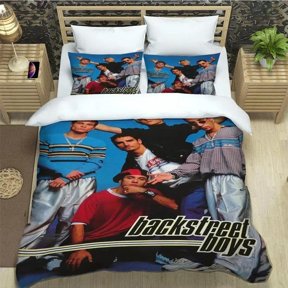 BSB Band Backstreet Boys 3D NEU Bettbezug Kissenbezug Bettwäsche Set Erwachsener Mädchen Schlafzimmer Dekoration Kinder Einzel Doppel Groß