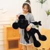 Internet Celebrity Black and White Mickey Plush Toy Dark Mickey Mouse Doll Girl Valentine's Day Gift Throw Pillow