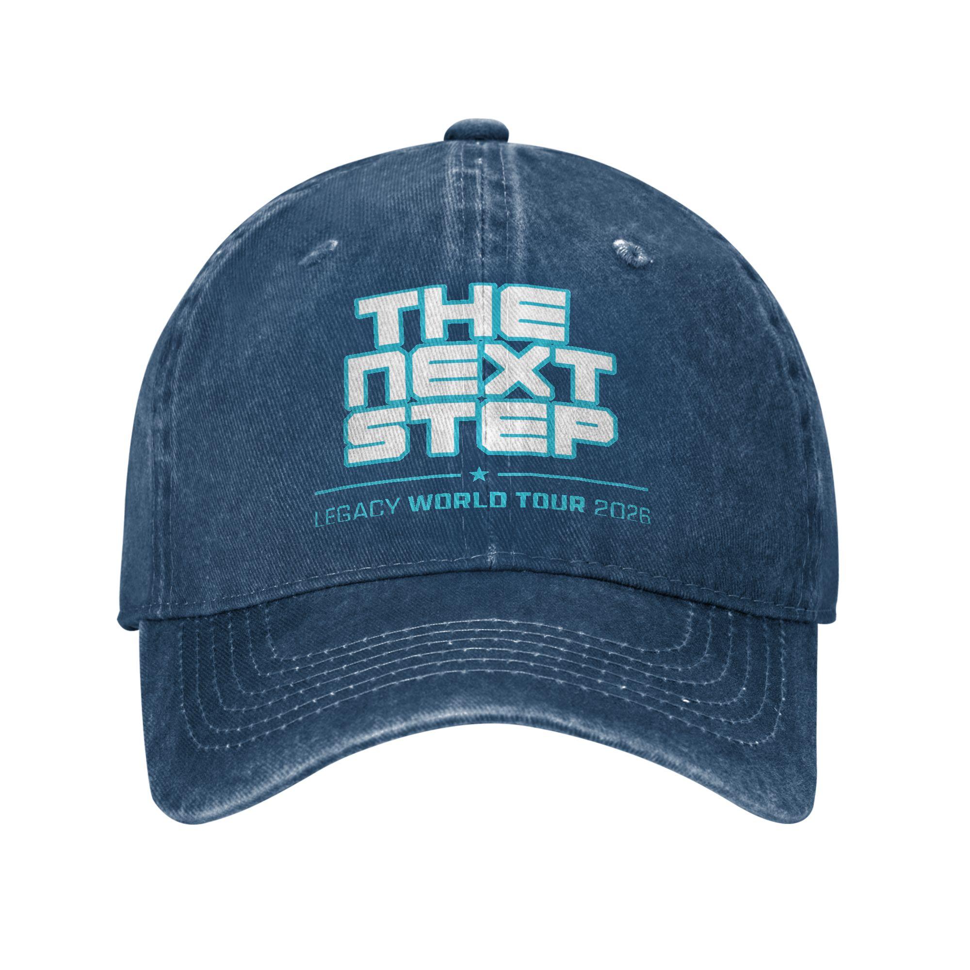 

The Next Step Legacy World Tour 2026 Baseball Cap Sun Outdoor Gym Hot Sale Washed Hip Hop Hats Custom DIY Baseball Caps One Size