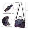 Geometric Luminous Shoulder Bag Reflective Geometric Cross Body Bag PU Bag for Women