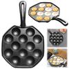 Placă Tigaie Grill Takoyaki cu 12 Găuri Antiaderentă Mașină de Copt Caracatiță Gătit Acasă Forme de Copt Matriță Tavă Gadgeturi de Bucătărie