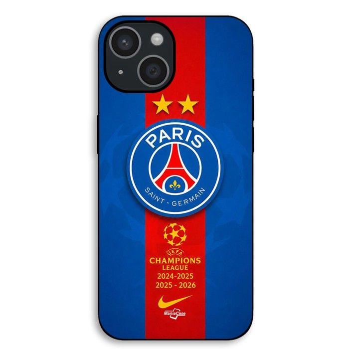 Coque Pour iPhone 12 Pro PSG Logo Champion double legend nike rouge et bleu Maniacase